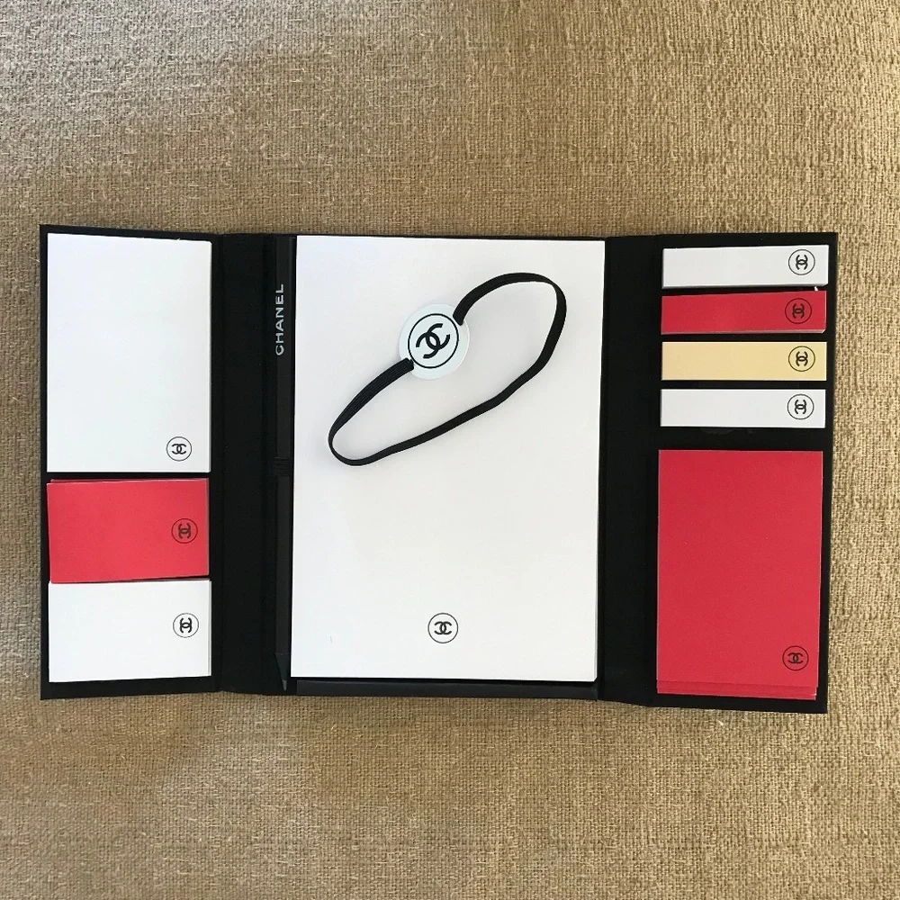 ✨CHANEL Sophisticated Stationary Set With Pencil and Sticky Note Pads